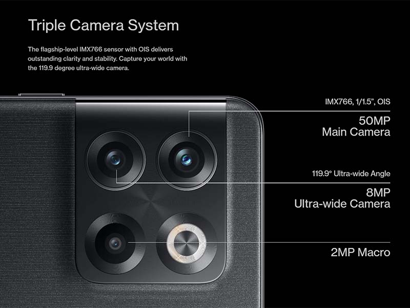 OnePlus 10T Rear Camera Setup